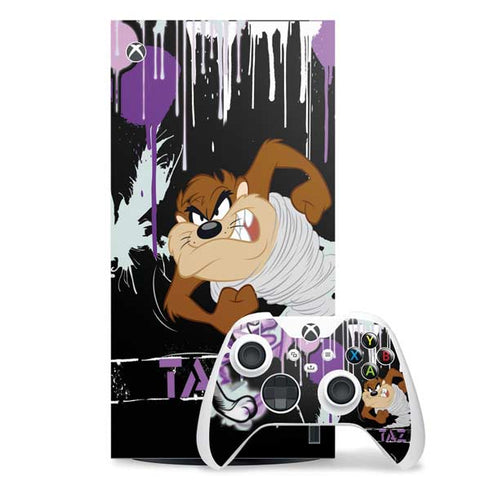 Looney Tunes Splatter Paint Tasmanian Devil Xbox Series X Skins